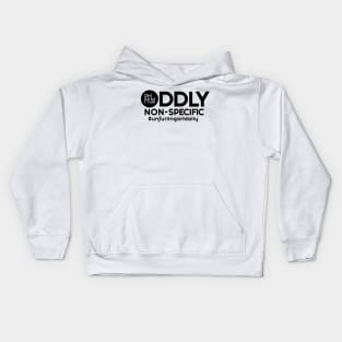 Oddly Non-Specific (Black) PM artist Studio Kids Hoodie